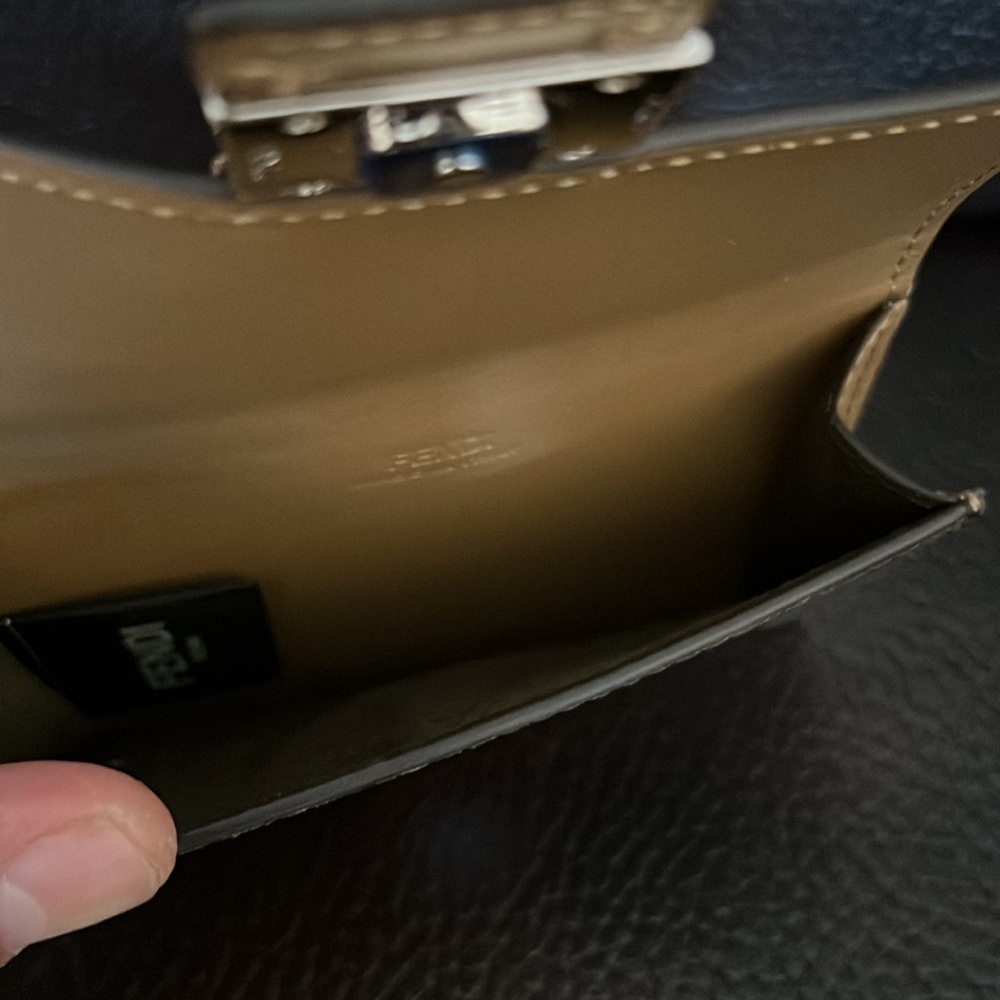 Fendi FF Zucca monogram logo nano baguette convertible belt bag card holder NEW - Picture 8 of 10
